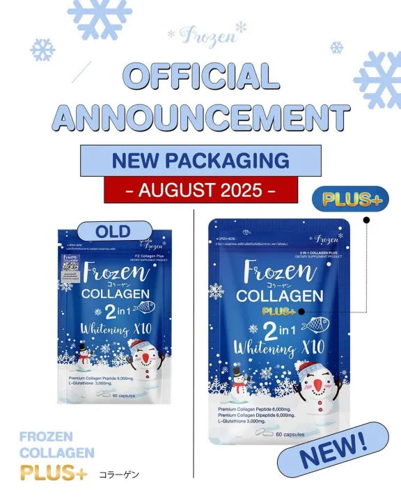 Frozen Collagen and Glutathione Dietary Supplement 60 caps